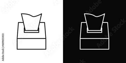 Box tissue icon design vector art Illustrations