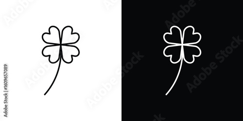 Clover icon design vector art Illustrations