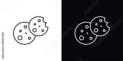 Cookie icon design vector art Illustrations