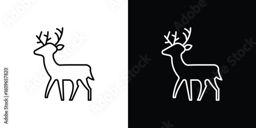 Deer icon design vector art Illustrations