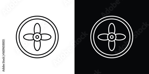 Fan icon design vector art Illustrations