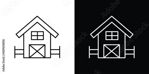 Farm icon design vector art Illustrations