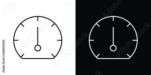 Gauge icon design vector art Illustrations
