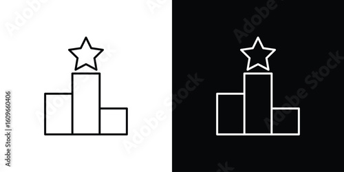 Leaderboard icon design vector art Illustrations