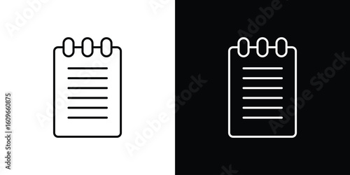 Memo Pad icon design vector art Illustrations