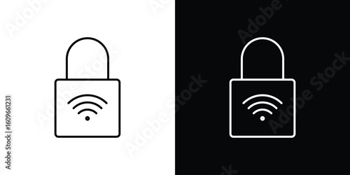 Nfc lock icon design vector art Illustrations