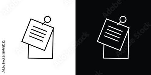 Note sticky icon design vector art Illustrations