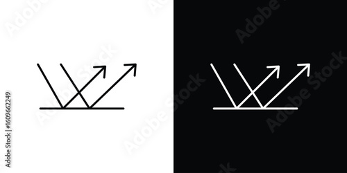 Reflect icon design vector art Illustrations