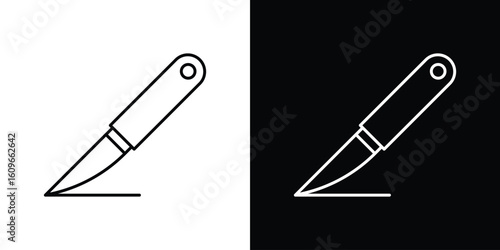 Scalpel path icon design vector art Illustrations