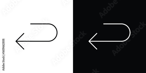 Send back icon design vector art Illustrations