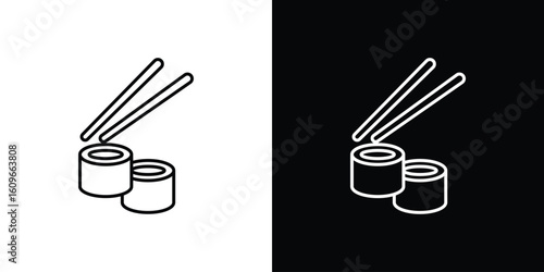Sushi icon design vector art Illustrations