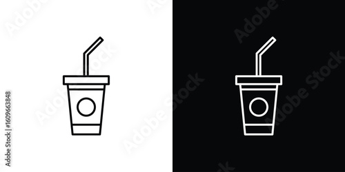 Swoosh Cup icon design vector art Illustrations