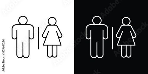 Toilet icon design vector art Illustrations