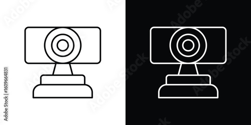 Webcam icon design vector art Illustrations