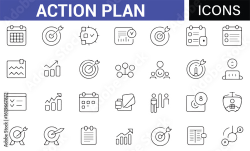 Corporate Action Plan with Graphs, Targets, and Planning Symbols