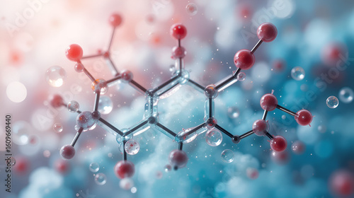 Imidazolidinyl urea antimicrobial preservative molecule.