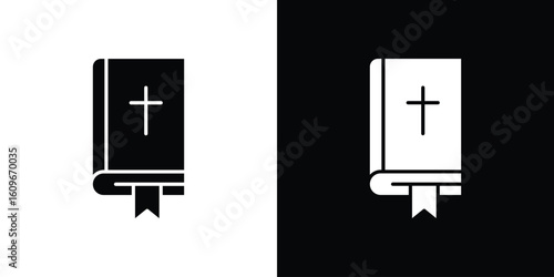 Bible icon. Vector illustration. Flat design.