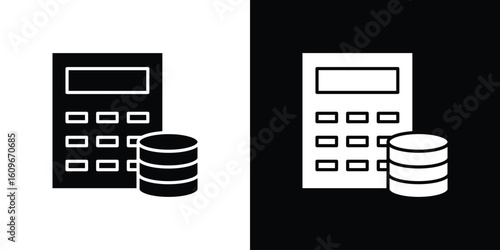 Budget icon. Vector illustration. Flat design.