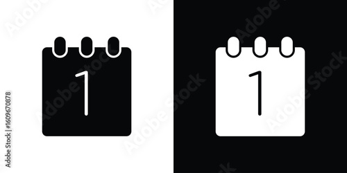 Calendar day icon. Vector illustration. Flat design.