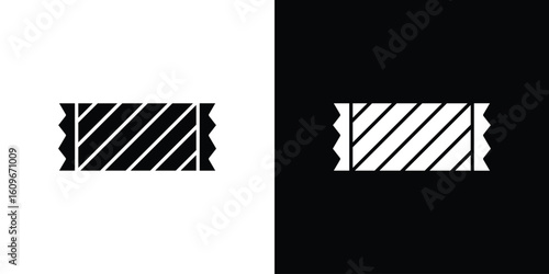 Candy-bar icon. Vector illustration. Flat design.