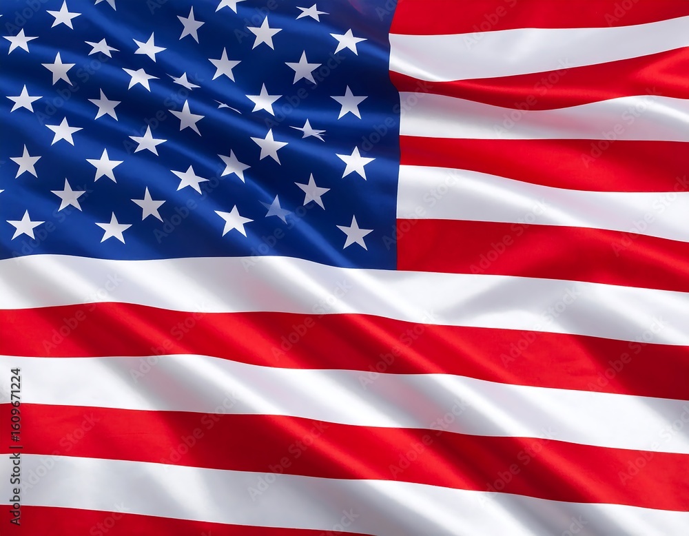 Naklejka premium Close-up of an American flag