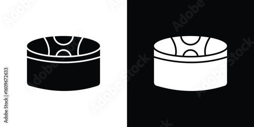 Drum steelpan icon. Vector illustration. Flat design.