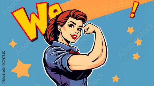 Colorful pop art comic poster 