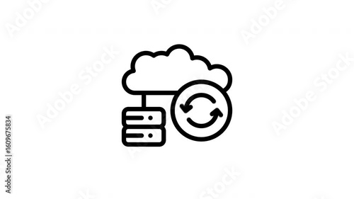 data backup animated icon