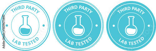 Third Party Lab Tested Icons for Product Verification and Certification