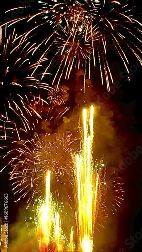 fireworks in the sky