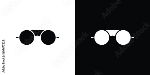Sunglasses icon. Vector illustration. Flat design.
