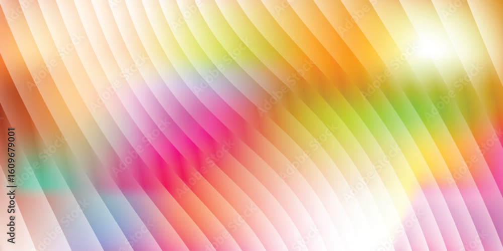 Obraz premium Vibrant dreamy rainbow blur texture with light ripple waves and soft glowing abstract glass distortion