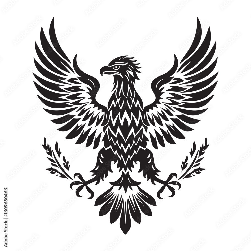 Obraz premium Eagle Vector Silhouette