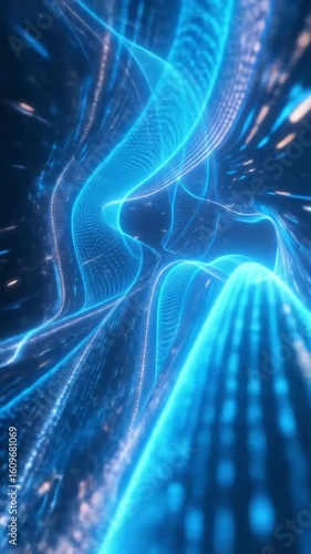 High-Speed Neon Circuit Flow