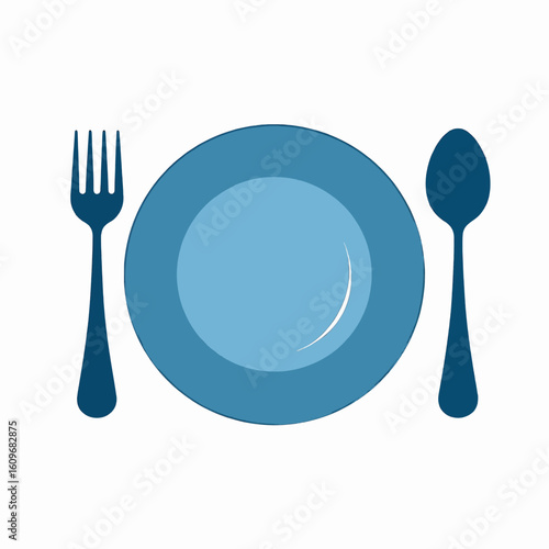 Plate and cutlery