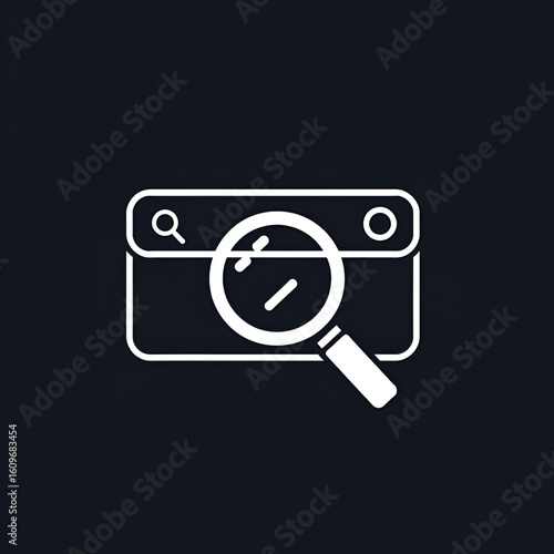 Icon Search With Style Outline