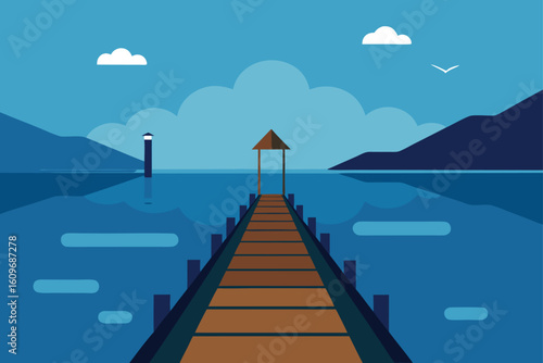 pier into calm bay