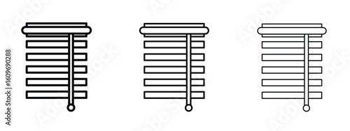Blinds icon linear style sign for mobile concept and web design.