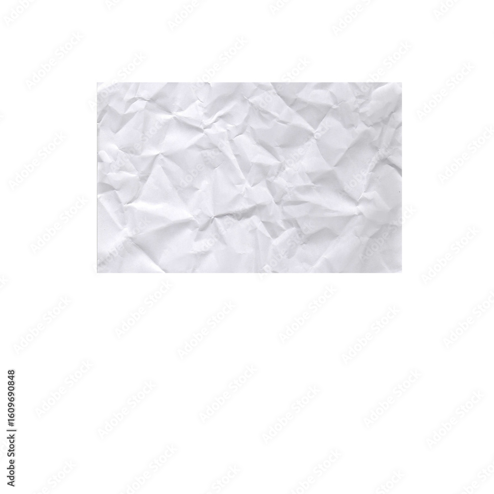 Fototapeta premium crumpled paper isolated on white