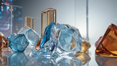 Abstract Gems:  Dynamic Crystal Display