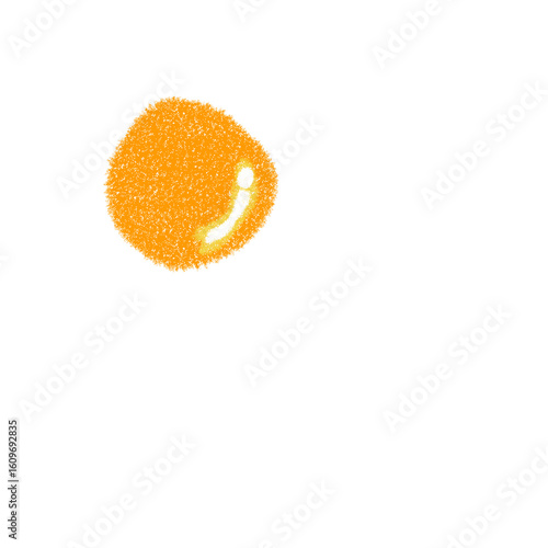 Fried egg  (drawn using a pencil)