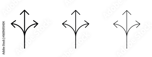 Flexibility icon linear style sign for mobile concept and web design.