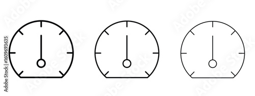 Gauge icon linear style sign for mobile concept and web design.