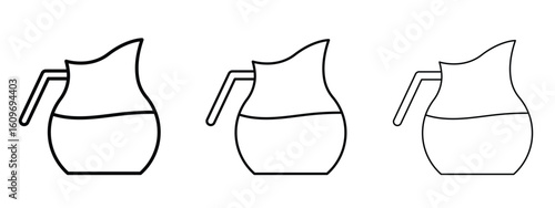 Jug icon linear style sign for mobile concept and web design.