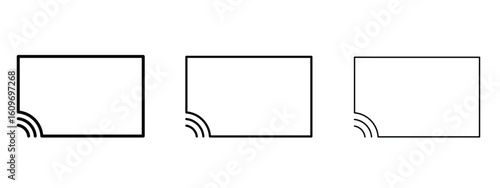 Screencast icon linear style sign for mobile concept and web design.