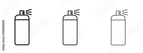 Spray can icon linear style sign for mobile concept and web design.