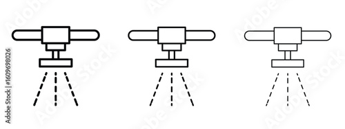 Sprinkler icon linear style sign for mobile concept and web design.