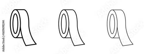 Tape icon linear style sign for mobile concept and web design.