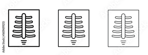 X ray icon linear style sign for mobile concept and web design.