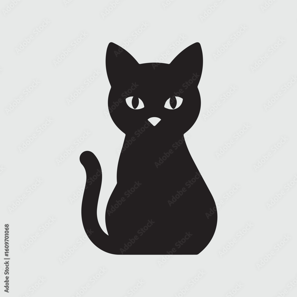 Fototapeta premium black and white cat